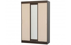 Шкаф-купе Басямиф (Венге / дуб беленый)