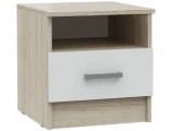 Мартина Тумба прикроватная (Дуб Сонома / белый) недорого