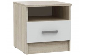 Тумба под телевизор Мартина прикроватная (Дуб Сонома / белый)