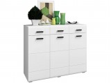 Нэнси NEW МДФ Комод (3дв.+3ящ.) (Белый глянец, Венге) купить