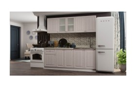 Кухонный гарнитур МДФ Хозяюшка 2000 (Мускат, Белый)