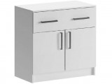 Бася Комод 1 ящик 2 двери (Белый) недорого