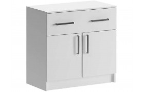 Комод Басямиф 1 ящик 2 двери (Белый)