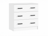 Бася Комод 3 ящика (Белый) недорого