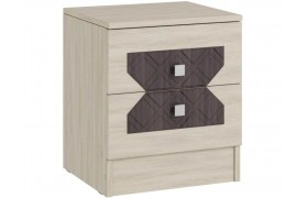 Тумба прикроватная Николь Ясень Шимо/Лиственница темная