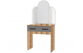 Стол на кухню Басямиф Трельяж (Дуб крафт/ Графит)