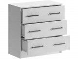 Бася Комод 3 ящика (Дуб крафт/ Графит) распродажа