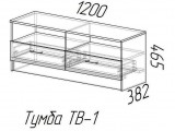 Тумба TV1 Эра (Венге / лоредо) от производителя