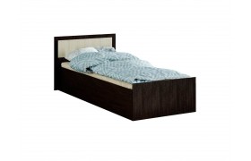 Кровать 90х200 с проложками ДСП Фиеста LIGHT, венге / лоредо