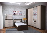 Кровать 90х200 с проложками ДСП Фиеста LIGHT, венге / лоредо фото