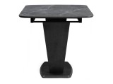 Петир 120(160)х80х75 larka grey / черный Керамический стол распродажа