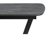 Петир 120(160)х80х75 larka grey / черный Керамический стол от производителя
