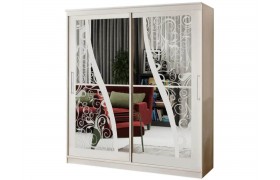 Шкаф-купе Элегант 2 2000 (Сандал светлый)