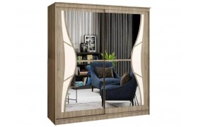 Шкаф-купе Элегант 1 2000 (Ясень шимо темный)