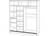 Шкаф-купе Элегант 3 1500 (Венге) распродажа