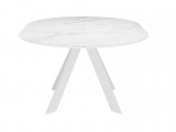 Стол DikLine SKC110 d1100 Керамика Белый мрамор/подстолье белое/ купить