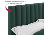 Мягкая кровать Olivia 1600 изумруд с ящиками от производителя