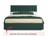 Мягкая кровать Olivia 1600 изумруд с ящиками купить
