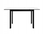 Стол DikLine LK90 Керамика Белый мрамор/подстолье черное/опоры ч распродажа