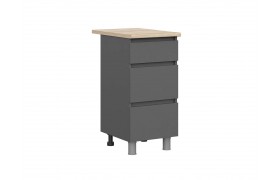 Кухня Стол ящиками и 400 Денвер, графит