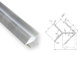 Планка угловая для стеновой панели СТ-46 купить