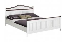 Кровать Вояж 160 с ортопедом (Белый матовый / Венге)