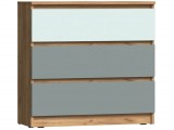 Челси Color Комод 3 ящика (800) (Слоновая кость/Глиняный серый/Д купить