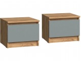 Челси Color Тумбы прикроватные (Глиняный серый/Дуб крафт) купить