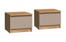 Комод Челси Color Тумбы прикроватные (Глиняный серый/Дуб крафт)