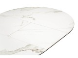 Нельсон 100(140)х100х76 alpine white / черный Керамический стол купить