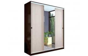 Шкаф-купе Альянс 2000 (Венге / дуб беленый)