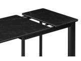 Кина 90(130)х65х76 shakespeare black / черный Керамический стол от производителя
