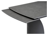 Готланд 160(220)х90х79 ink gray / черный Керамический стол купить