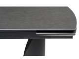Готланд 160(220)х90х79 ink gray / черный Керамический стол распродажа