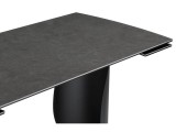 Готланд 180(240)х90х79 ink gray / черный Керамический стол недорого