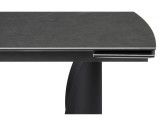 Готланд 180(240)х90х79 ink gray / черный Керамический стол распродажа