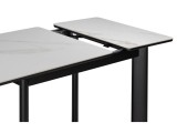 Кина 90(130)х65х76 alpine white / черный Керамический стол купить