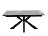 Стол DikLine SFE140 Керамика Серый мрамор/подстолье черное/опоры купить