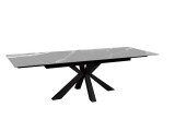 Стол DikLine SFE140 Керамика Серый мрамор/подстолье черное/опоры распродажа