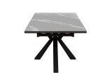 Стол DikLine SFE140 Керамика Серый мрамор/подстолье черное/опоры фото