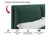 Мягкая кровать Vita 1600 изумруд с подъемным механизмом от производителя