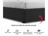 Мягкая кровать-софа без изголовья Base 1600 шоколад с подъемным  фото