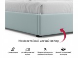 Мягкая кровать-софа без изголовья Base 1600 мята пастель с подъе распродажа