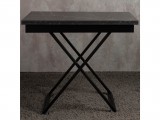 Стол-трансформер Левмар Apollo D97/S53 черный мрамор/черные опор недорого