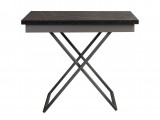 Стол-трансформер Левмар Apollo D97/S59 чёрный мрамор/серебро распродажа
