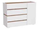 Атлон белый / дуб вотан Комод недорого