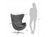 Кресло EGG CHAIR черный, экокожа от производителя