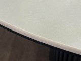 Стол DikLine AKR120 Керамика глянец Ostra Bianco/подстолье черно распродажа