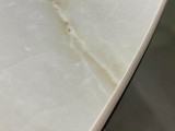 Стол DikLine AKR120 Керамика глянец Ostra Bianco/подстолье черно недорого