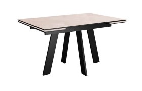 Кухонный стол DikLine SKM120 Керамика Krater Perla (бежевый матовый)/подс